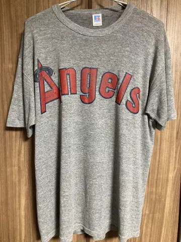 USA제! RUSSELL MLB 로스앤젤레스 엔젤스 티셔츠 L 사이즈