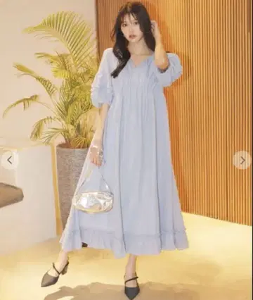 LILIAN CARAT 자카드 카프탄 원피스