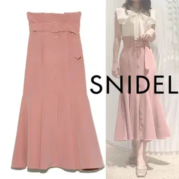 SNIDEL 스나이델 프론트 버튼 머메이드 스커트 0