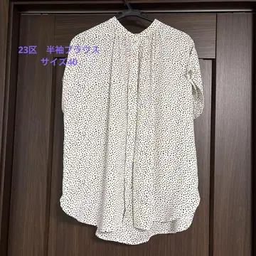 23구 반팔 블라우스