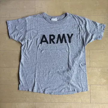미군 ARMY 로고 티셔츠 그레이 반팔 챔피온 L 사이즈