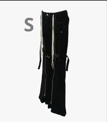 더 레드 스레드 S 드롭 데님 팬츠 블랙 S