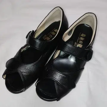 기쿠치 신발 펌프스 샌들 3E 와이드 23.0cm 블랙