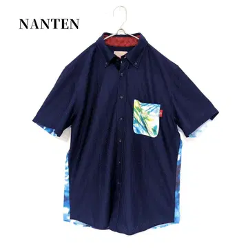 오키나와 NANTEN 난텐 남성용 카리유시 의류 다리미 필요 없음