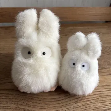 이웃집 토토로 화이트 봉제 인형 2개 세트