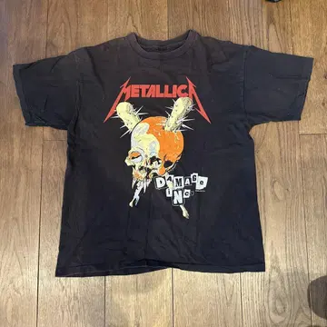 METALLICA DAMAGE INC. 티셔츠 블랙 메탈리카