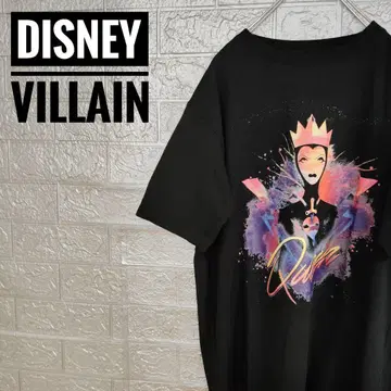 디즈니 디즈니 빌런즈 Villains 새상품급 티셔츠 블랙 L