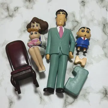 크레용 신짱(짱구는 못말려(크레용 신짱)) 노하라 가족 사진 피규어