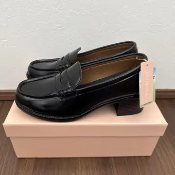학생용 로퍼 블랙 검정 23.0
