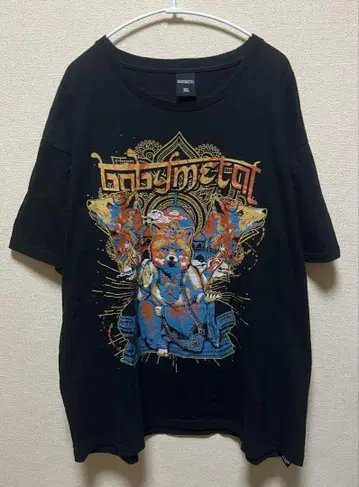 BABYMETAL/METAL FOXNESHA/블랙 검정/티셔츠/2XL