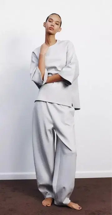 자라 코쿤 인터록 팬츠 M