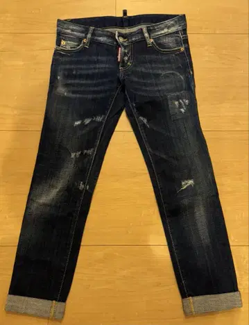 DSQUARED2 스키니 데님 36 데미지 가공