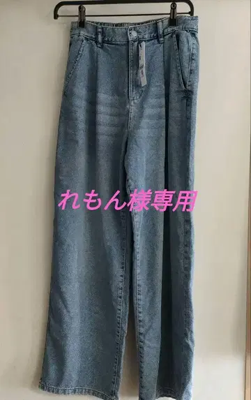 택 포함 coca 썸머 데님 이지 팬츠 L 사이즈 라이트 블루