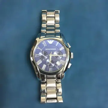 Emporio Armani 블루 크로노그래프 시계(배터리 소모)
