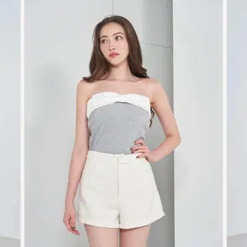 다리치 빅 리본 베어 탑 그레이