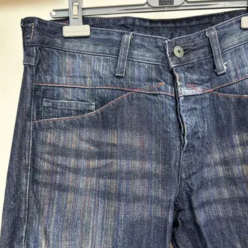 다크 블루 스트레이트 레그 데님
