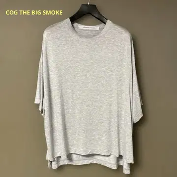 COG THE BIG SMOKE 그레이 오버 사이즈 티셔츠