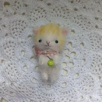 미니어처 봉제 인형 인형 고양이 차트라 작가 핸드메이드