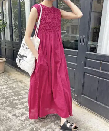 Spick & Span 스픽 앤 스팬 스모킹 개더 원피스