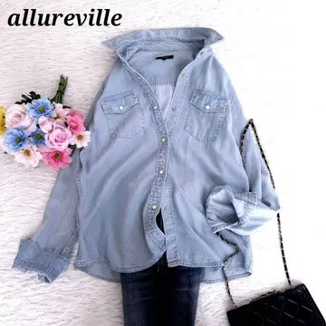 allureville 텐셀 데님 셔츠 바지 긴팔