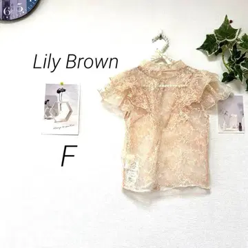 8855-1 Lily Brown 릴리 브라운 시스루 프릴 블라우스