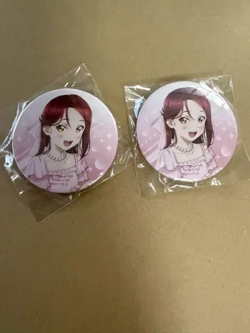 Aqours 사쿠라나이 리코 캔뱃지 카운트다운 2개 세트