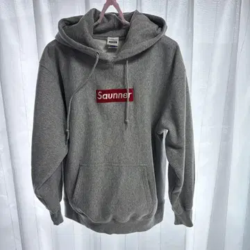 TTNE 사우너 블랙 박스 로고 후드티 XL 사이즈 Saunner