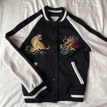 DENIM&SUPPLY 바시티 자켓 XS 타이거&드래곤