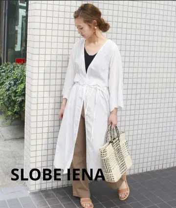 SLOBE IENA 화이트 롱 드레스