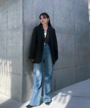 아메리빈티지 UND BIJOU STRAIGHT DENIM PANTS