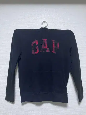 GAP 블랙 후드 부착 후드티 M 사이즈