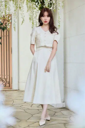 Herlipto Robertson Tweed Long Dress 트위드