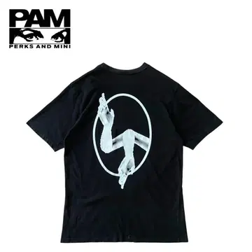 PAM 팜 양면 프린트 티셔츠 반팔 블랙