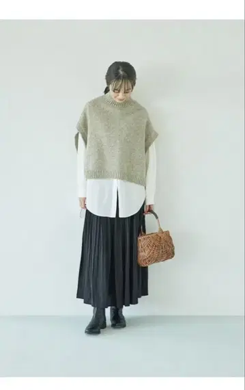 sosotto/소소토 플리츠 롱 스커트 네이비 생활의 북유럽 도구점