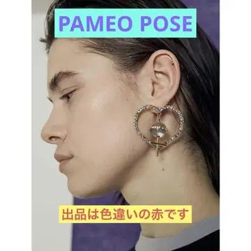 PAMEO POSE 하트 빨간색 귀걸이 파메오 포즈 미사용품
