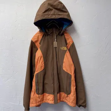 THE NORTH FACE 마운틴 후드티 브라운/오렌지