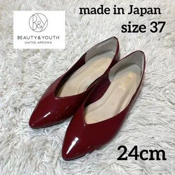 BEAUTY & YOUTH 버건디 슬립온 24cm