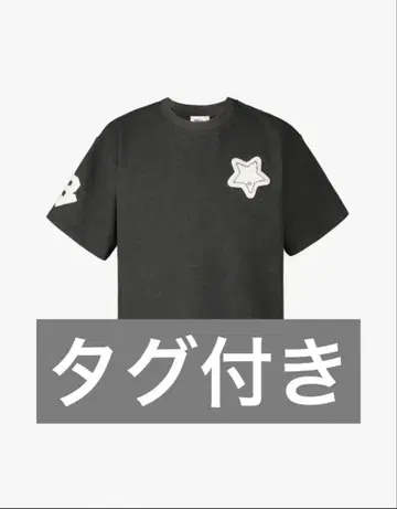 비비이 스타 티셔츠 그레이