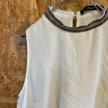 AE8297 자라 슬리브리스 화이트 여성용 28