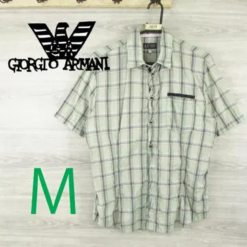 ARMANI 아르마니 청바지 <반팔 체크 셔츠> M1417s
