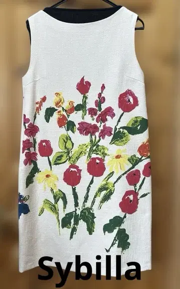시빌라 꽃 프린트 원피스 루즈한 사이즈