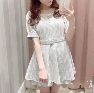 evelyn 전체 레이스 올인원 블루 에블린 레이스 치마바지 여성용