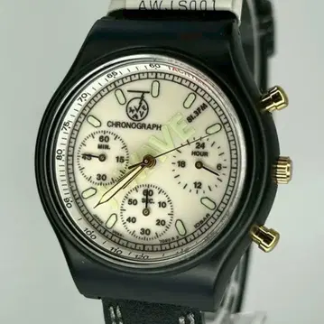 미사용품 SEIKO 무브 J-WAVE 쿼츠 시계 크로노그래프