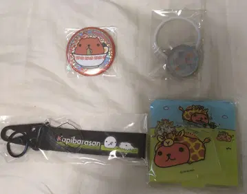 카피바라 씨 캔 배치 헤어 밴드 플라이트 태그 아크릴 디오라마 세트