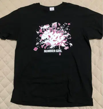 NUMBER GIRL 투어 티셔츠 M 사이즈 블랙