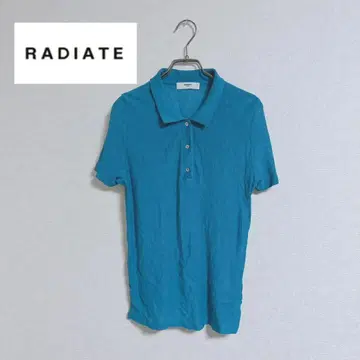 RADIATE 시어 폴로 셔츠 블루 린넨 100%  코드:783