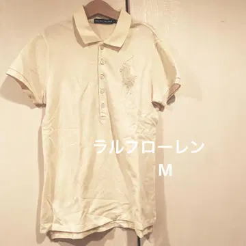 Ralph Lauren 폴로 셔츠 M 크림색