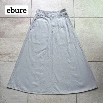 ebure 에부르 리액티브 데님 트라페즈 스커트 36 라이트 블루