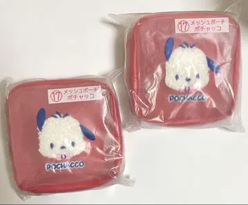 하피단부이 당첨 복권 산리오 복권 포차코 메쉬 파우치 2개 세트