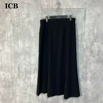 ICB 백 새틴 조젯 스커트 44